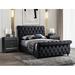 Rosdorf Park Hammondale Bed Upholstered in Black | 200 D in | Wayfair 8DCC28467B3847E8AA140CED07BD9854