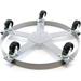 Drum Dolly 55 Gal 5 Wheel Swivel Casters Heavy Steel Frame Easy Roll 1250 lbs