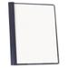 Universal Clear Front Report Cover Tang Fasteners Letter Size Dark Blue 25/Box - Dark Blue