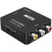 RCA to HDMI AV to HDMI Converter 1080P Mini RCA Composite CVBS AV to HDMI Video Audio Converter Adapter Supporting PAL NTSC for PC Laptop Xbox PS4 PS3 VHS VCR DVD TV STB