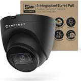 Amcrest 5MP Turret POE Camera UltraHD Outdoor IP Camera POE with Mic/Audio 5-Megapixel Security Surveillance Cameras 98ft NightVision 103Â° FOV MicroSD (256GB) Black IP5M-T1179EB-28MM (Used)