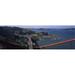 Panoramic Images High angle view of a suspension bridge Golden Gate Bridge San Francisco California USA Poster Print by Panoramic Images - 36 x 12