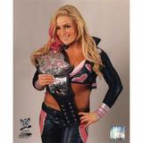 Photofile Natalya 2010 Posed with Championship Belt Sports Photo 8 x 10