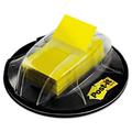Sticky note Flags Sticky Note Flags in Desk Grip Dispenser - Yellow - 1 x 1 .75 - 200-Dispenser