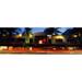 Panoramic Images Traffic in front of a building at dusk Art Deco District South Beach Miami Beach Miami-Dade County Florida USA Poster Print by Panoramic Images - 36 x 12