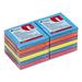 Universal Standard Self-Stick Ultra Pads - 4 Colors - 3 x 3 - 12 100-Sheet Pads Pack