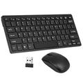 Docooler 2.4GHz Wireless Keyboard Combo Ultra Thin USB Adapter Protective Cover for Desktop Notebook Laptop Android