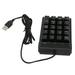 Wired Number Pad Numeric Keypad Number Pad Wired Numeric Keypad Number Keyboard Wired Number Pad Black USB Connection 19 U Shaped Keys Plug And Play Compact Numeric Keypad For