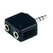 Parts Express 3.5mm Stereo Y Adapter 1 Plug To 2 Jacks