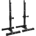 Max Load 550Lbs Pair of Adjustable 40 -66 Squat Rack Sturdy Steel Squat Barbell Free Bench Press Stands Gym/Home Gym Portable Dumbbell Racks Stands (one Pair/Two pcs)