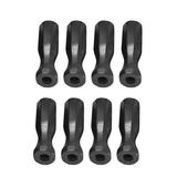 8x Soccer Table Handles Foosball Handle Rod Part Wooden Lightweight Accessory Foosball Handle Grip for Indoor Standard Foosball Tables Child black