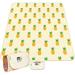 Vibrant A-Pineapple Pattern Outdoor Beach Blanket Extra Large Size 80 x 60 Lightweight and Portable for Spring and Summer Camping Beach Trips Park Picnics and Patio Relaxation - Perfect for Enjo