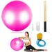 Cardio Drumming Equipment Set 26â€™â€™ Fitness Balance Ball with Pump & 3.2oz Cardio Drumming Sticks Aerobic Exercise Ball for Workouts Stability Pilates Yoga Pregnancy Gymnastics