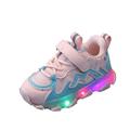 HIBRO Tennis Shoes Girls Size 5 Baby Moccasins 6-12 Months Light Led Kids Mesh Luminous Sneakers Sport Baby Running Children Girls Shoes Baby Shoes