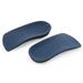 1 Pair 3/4 Women Orthotic Insoles Pads Heel Arch Support Plantar Fasciitis Massage Flat Feet Pads Size S (Blue and Black)