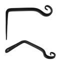 Pot Racks for Kitchen Wall Mounted over Sink Wall Hook Hanging Bracket Made of Steel Wall Hooks Rustic Home Decor 2 Pack (Black) Dish Rack over The Sink Dish Drying Rack