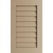 Ekena Millwork 12 W x 36 H Timberthane Rustic Smooth Vertical Faux Wood Non-Functional Gable Vent Primed Tan