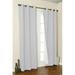 Commonwealth Home Fashions Thermalogic Insulated Solid Color Grommet Top Curtain Panel Pairs - White - 63 in.