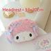 TAKARA TOMY Cute My Melody Car Seat Headrest Seat Belt Cover Kawaii Soft Comfortable Back Cushion Pillow Blanket Xmas Gifts