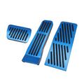 3 Pcs Car Gas Accelerator Brake Foot Rest Pedal Cover Pad for Mazda CX-30 2020-2021 Antislip Blue