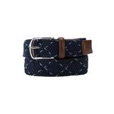 Men's Big & Tall Elastic Braided Belt by KingSize in Navy Cross (Size 5XL)