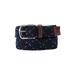 Men's Big & Tall Elastic Braided Belt by KingSize in Navy Cross (Size 5XL)