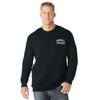 Men's Big & Tall Russell® Quilted Crewneck Sweatshirt by Russell Athletic in Black (Size 4XLT)