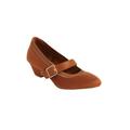 Extra Wide Width Women's The Stone Pump by Comfortview in Cognac (Size 10 1/2 WW)