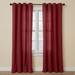 Wide Width Poly Cotton Canvas Grommet Panel by BrylaneHome in Burgundy (Size 48" W 108"L) Window Curtain Drape