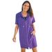 Plus Size Women's Hooded Terry Swim Cover Up by Swim 365 in Mirtilla (Size 10/12) Swimsuit Cover Up