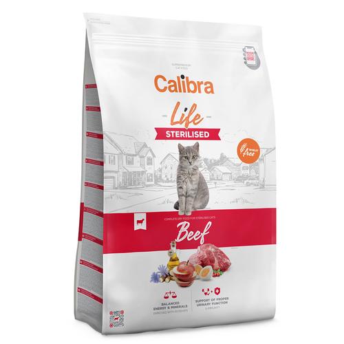 Sparpaket: 2x6kg Calibra Cat Life Sterilised Rind Katzenfutter trocken