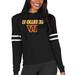 Women's Concepts Sport Black Washington Commanders Marathon Lightweight Lounge Pullover Hoodie