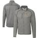 Men's Cutter & Buck Heather Gray Clemson Tigers Alumni Logo Mainsail Sweater-Knit Full-Zip Jacket