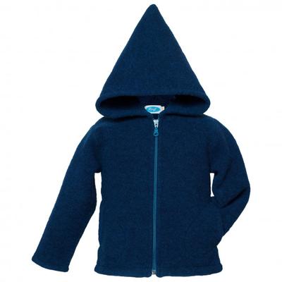 Reiff - Kid's Wollfleecekapuzenjacke - Merinohoodie Gr 86/92 blau