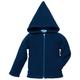 Reiff - Kid's Wollfleecekapuzenjacke - Merinohoodie Gr 128 blau