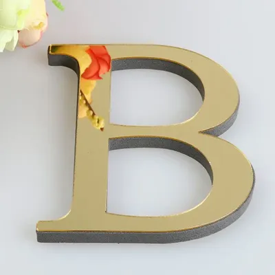 Wohnkultur Buchstaben Wand Aufkleber Aufkleber Große Größe 20 cm Acryl Spiegel Alphabet Wand Kunst Wandbild 3D DIY Englisch Buchstaben Tapete Image