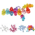 50Pcs Multicolor Mini Schnuller Baby Shower Party Favors Dekor DIY Mädchen Junge Geburtstag Festival