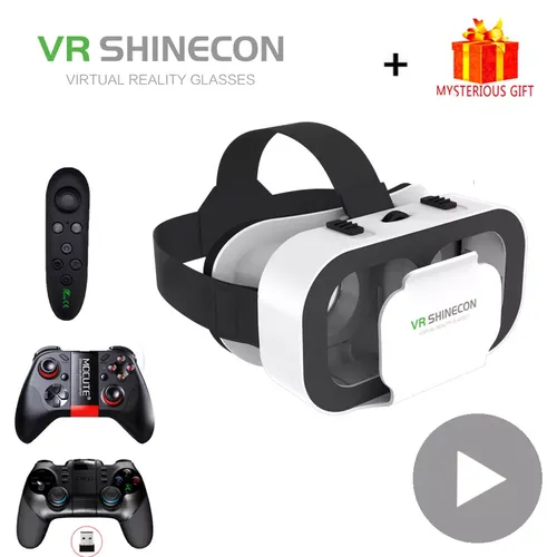 VR Shinecon Helm 3D Gläser Virtuelle Realität Für Smartphone Smart Telefon Headset Brille Casque