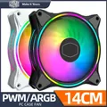 Cooler Master MF140 HALO PC Lüfter 140mm ARGB 5V/3PIN Computer Fall CPU Kühler Wasser Kühlung ruhig