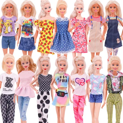 Puppe Kleidung Barbies Kleid Tier Druck Rock Mode Outfit Fit Für 11 8 zoll Barbies Puppe 30 Cm Baby