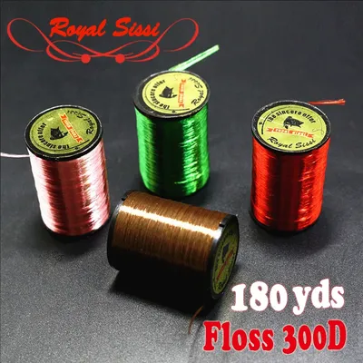 Royal Sissi 10optional Farben Neon fliegen binden Zahnseide Garn 300D hervorgehoben fliegen binden