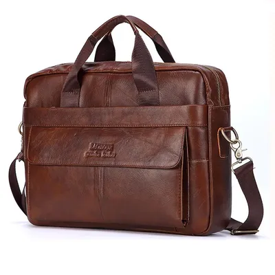 Männer Echtem Leder Handtaschen Casual Leder Laptop Taschen Männlichen Geschäfts Reise Messenger