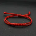 Glück Red String Armband Einfache Handmade Braid Einstellbare King Kong Knoten Charme Armbänder für