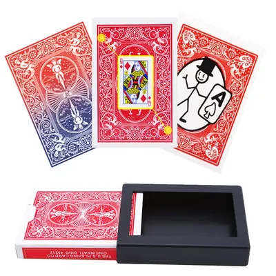 Magische Karten markiert Stripper Deck Spielkarten wecken Farbwechsel Poker verschwinden Box Image