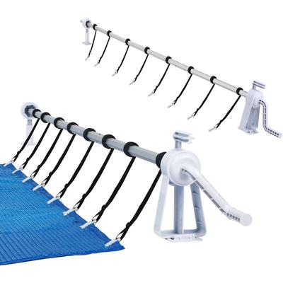 Pool Aufroller Aufrollvorrichtung 105-615cm Swimming Pool Zubehör aus Aluminium Aufrollsysteme Image