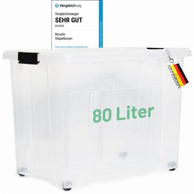 Aufbewahrungsbox 1x Aufbewahrungsbox, 1x Deckel, 4x Rollen - Novaliv Image