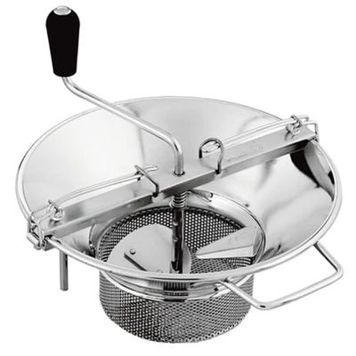Louis Tellier X5 X5015 8 qt Food Mill w/ 1.5-mm. Grid - 14 3/4" Deep, Stainless Steel