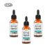 3 Pack Multi-Use Oil for Face Body and Hair - Organic Blend of Apricot Fractionated Coocnut and Sweet Almond Oil Moisturizer