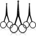 3 Pieces Nose Hair Scissors Rounded Tip Scissors Facial Hair Scissors Stainless Steel Blunt Tip Scissor for Eyebrows Nose Moustache Beard Grooming