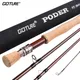 Goture PODER Fly Rod 2.7M/9FT Carbon Fiber Portable 4 Sections 4/5/7/8WT Fly Fishing Rod with Tube